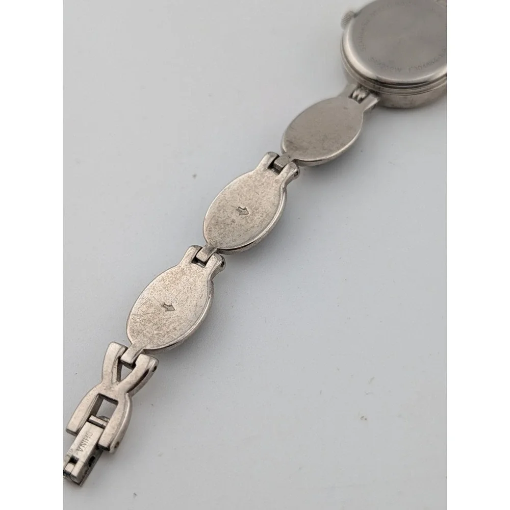 Vintage Avon Tiger's Eye Link Watch MOP Dial 6.75